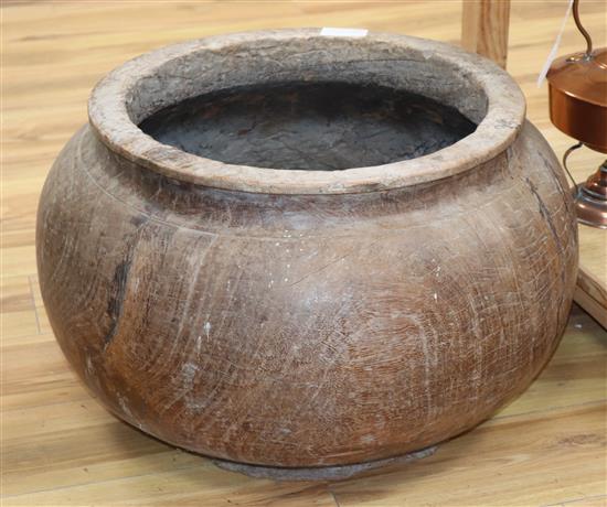 A large treen bowl